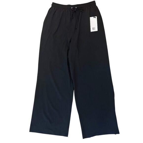 GIRLFRIEND COLLECTIVE Black Luxe Wide Leg Pant 29" Medium NWT - Picture 1 of 14